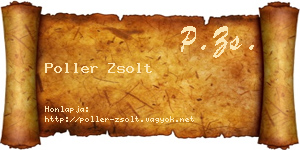 Poller Zsolt névjegykártya